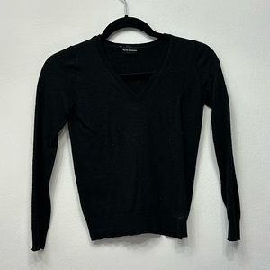 Club Monaco black v neck sweater with 100% wool size S